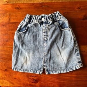 Girl denim skirt